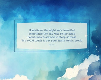 Rich Mullins Lyrics Print: Sometimes by Step Song (Digital Download)
