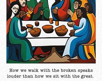 The Last Supper Printable Art: Inspiring Religious Quote (Digital Download)
