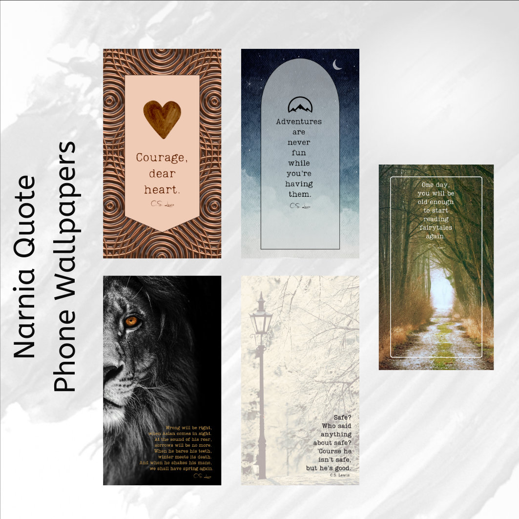 Narnia Quote Phone Wallpapers | CS Lewis | Chronicles of Narnia - Etsy