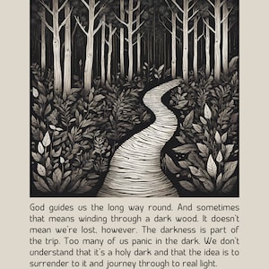Navigating the Holy Dark | Sue Monk Kidd Quote Art