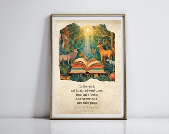 Narnia Quote Art Print: CS Lewis, Adventures (Digital Download)