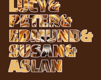 Narnia Charaktere Poster: Lucy, Peter, Aslan und Mehr (Digitaler Download)