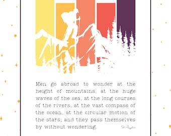 St. Augustine Travel Quote Print: Inspirational Wall Art (Digital Download)
