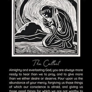 Collect Prayer Digital Print | Book of Common Prayer Wall Art | Christian Printable Home Decor
