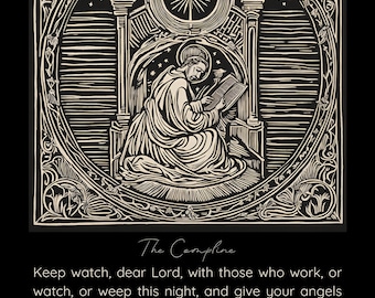 Compline Night Prayer Art Print: Book of Common Prayer (Digital Download)