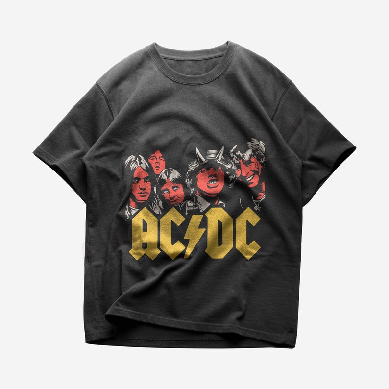 AC DC T-shirt | Metal Band T-shirt | Cotton Tee - Etsy