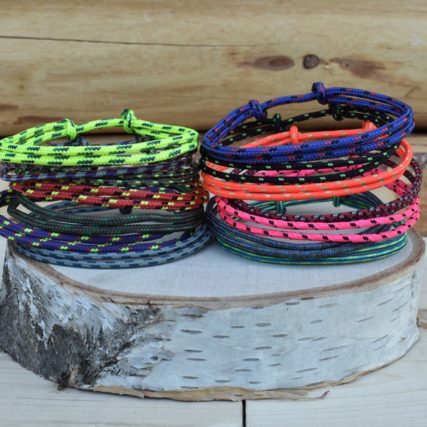 Simple Sliding Knot Climbing Cord Bracelet