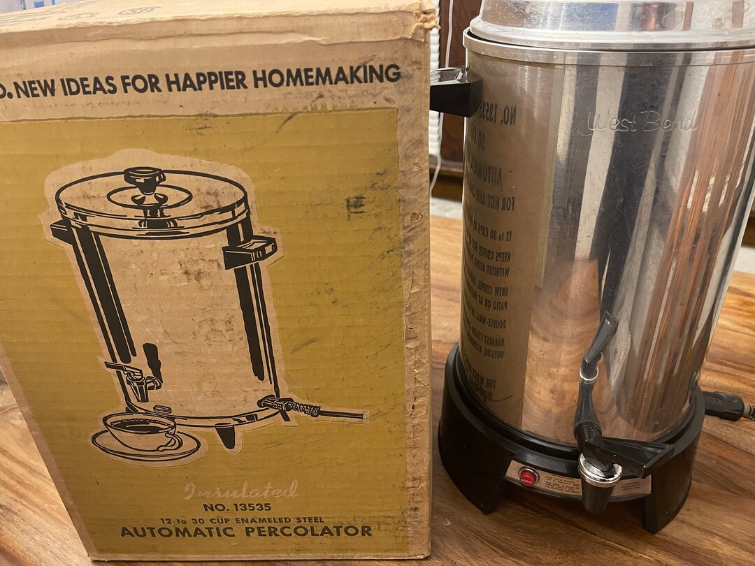Vintage West Bend Electric Percolator Etsy