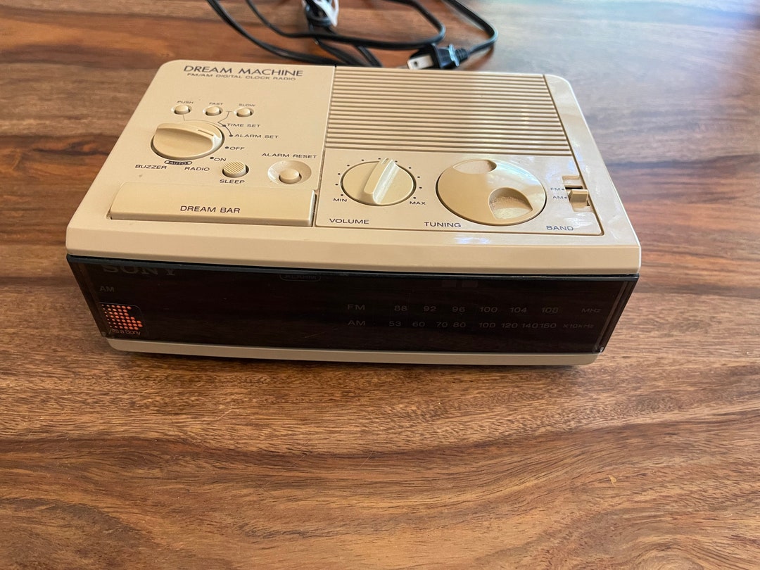 Vintage Sony Dream Machine Alarm Clock Model No ICFC3W Etsy