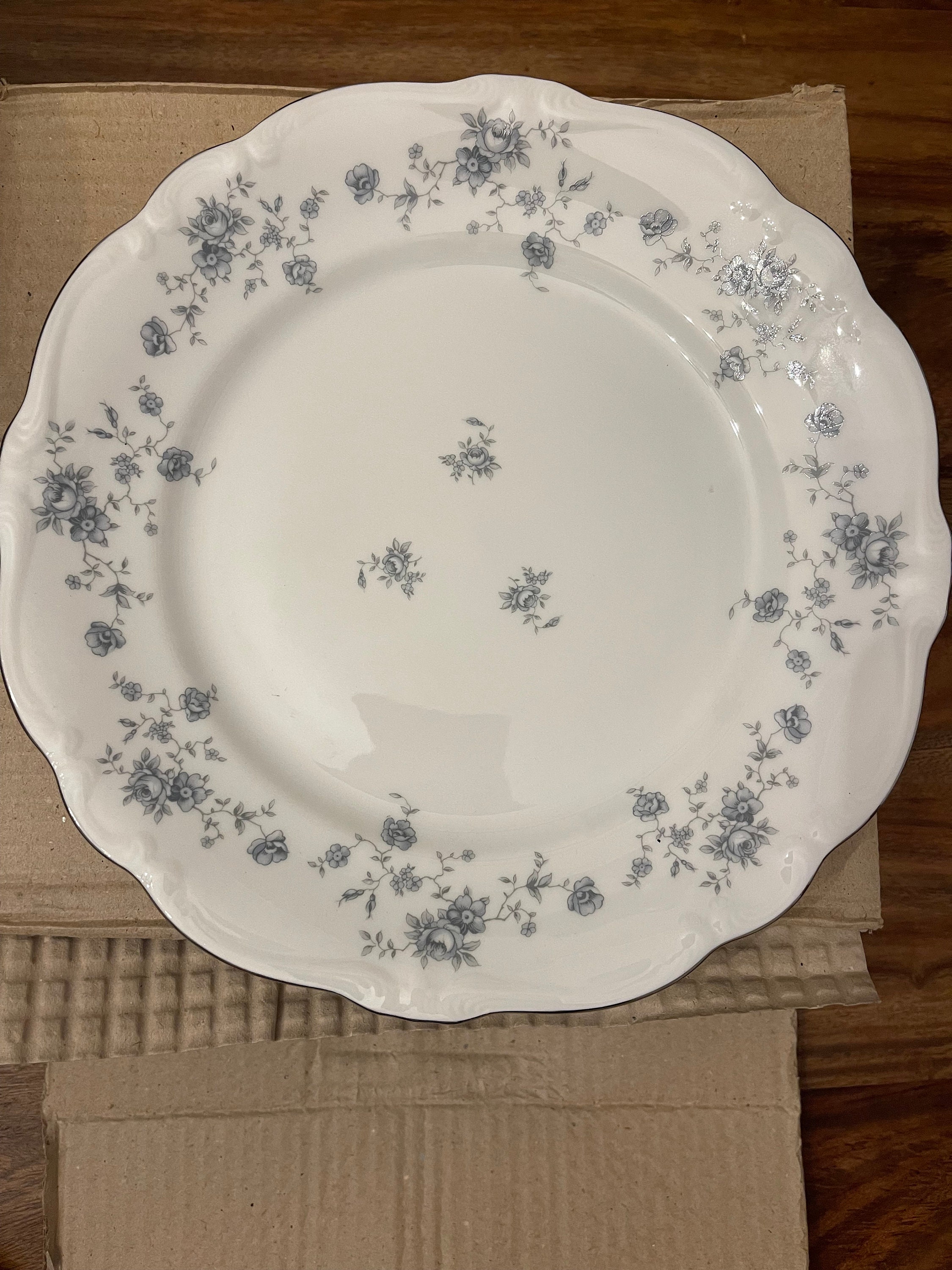 Vintage Johann Haviland Bavaria Germany Fine China Set, Blue Garland