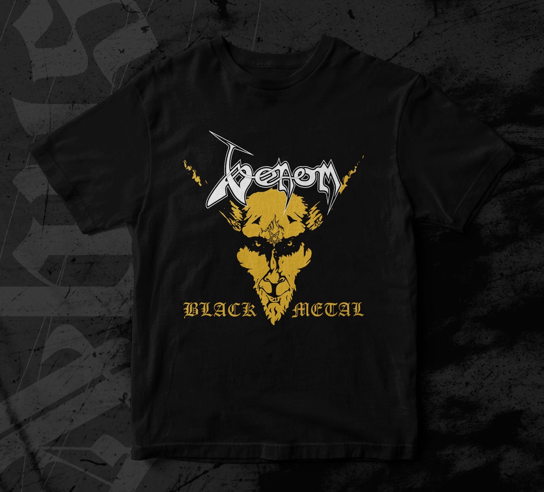 Venom Black Metal Tshirt Black Metal Retro Vintage T-shirt Venom Black ...