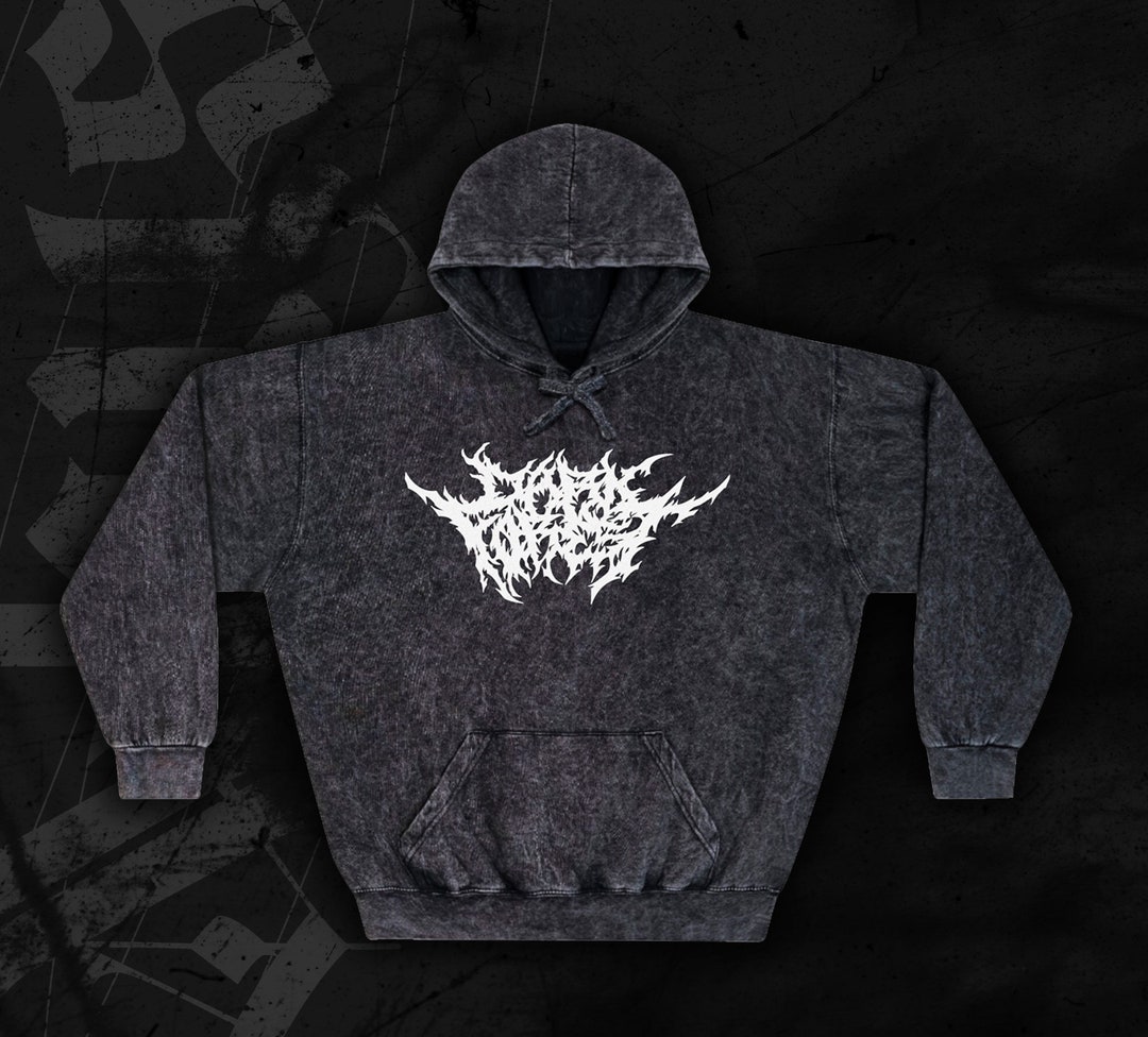 Dark Death Metal Hoodie for Men and Women Tribal Streetwear Y2k Goth