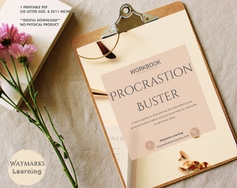 Procrastination Buster Workbook um Ihre Ziele zu erreichen (Teenager und Erwachsene)