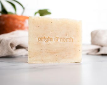 Rosemary Lavender Hair, Body, and Beard Soap Bar, All Natural Soap