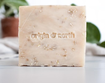 Lavender and Oatmeal Goat Milk Soap Bar, All Natural Soap