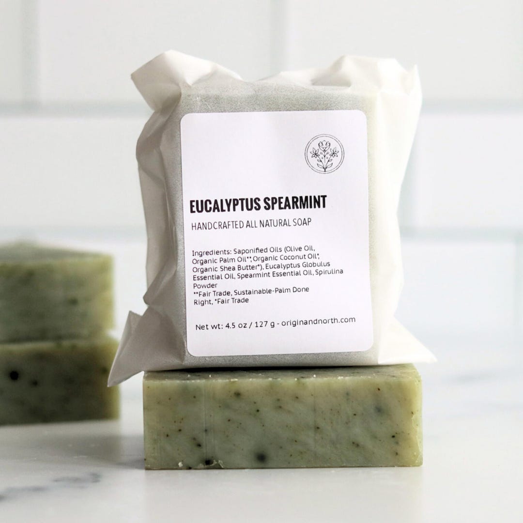 Eucalyptus Spearmint Soap Bar, All Natural Soap - Etsy