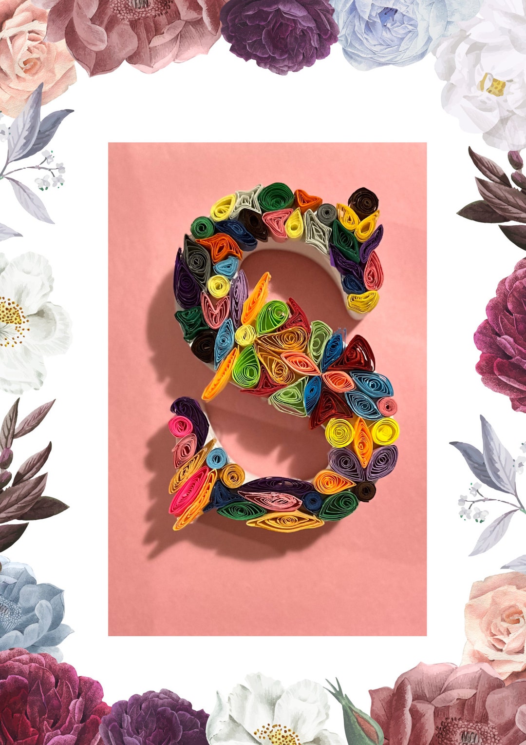 Paper Quilled Letter ANY LETTER Etsy