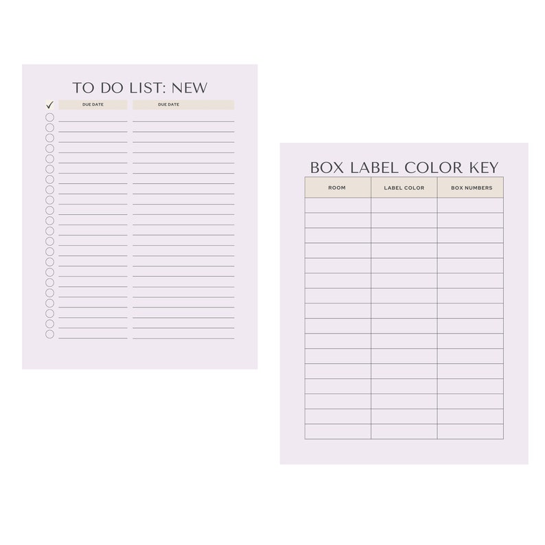 Printable Relocation Planner, Move Out Planner, Moving Checklist, Moving Guide, Digital Planner ...