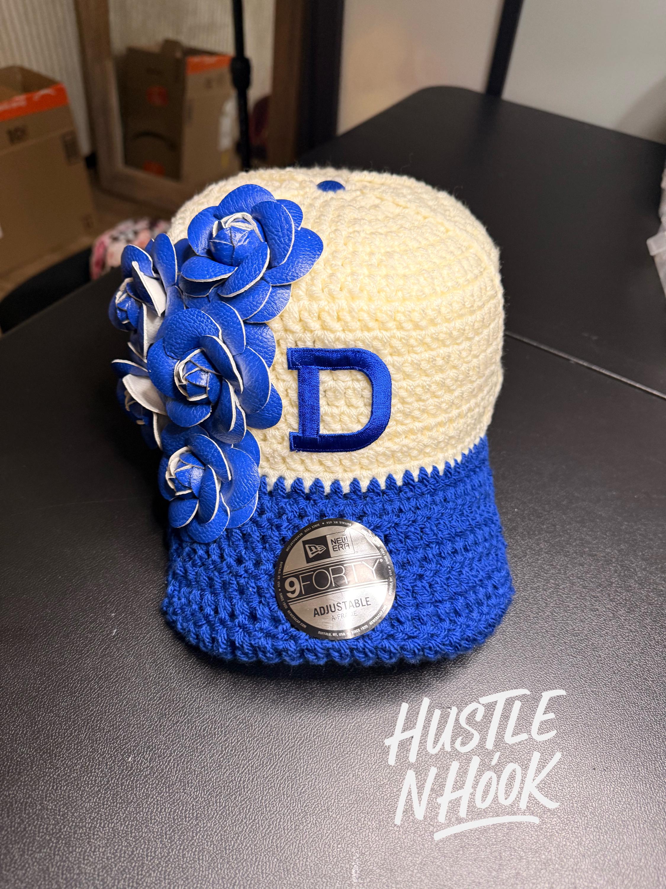 Handmade Crochet Floral Baseball Cap - New Era 9FORTY - Etsy