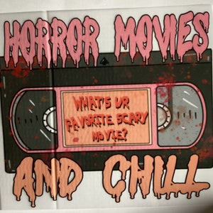 Horror movies and Chill Shirt, cute spooky shirt, halloween shirt, cute Halloween sweatshirt, horror lover