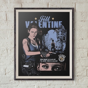 Jill Valentine and Carlos Oliveira Prints