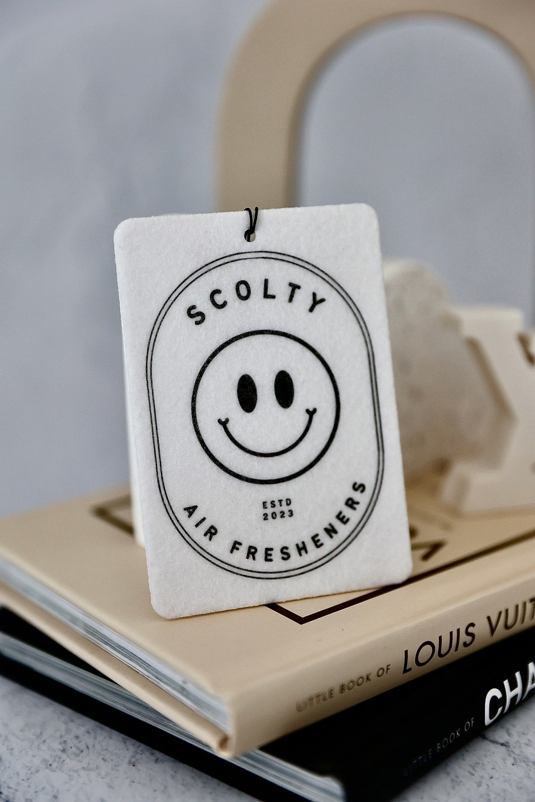 Smiley Face Car Air Freshener Etsy