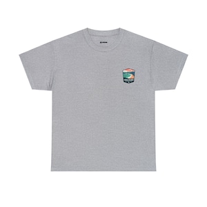 Camiseta unissex com mapa do Parque Nacional das Ilhas Virgens