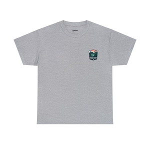 Grand Teton National Park Karte Unisex Schwergewicht T-Shirt