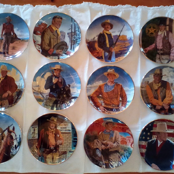 Piatti da collezione John Wayne da 8 pollici x 12