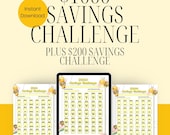 Save 1000 in 30 days Savings Challenge, Printable, US Letter, Instant Download, Personal Budget, Save 200 in 30 days