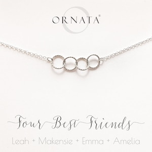 Four Best Friends - Sterling Silver Necklace | Friends & Sisters