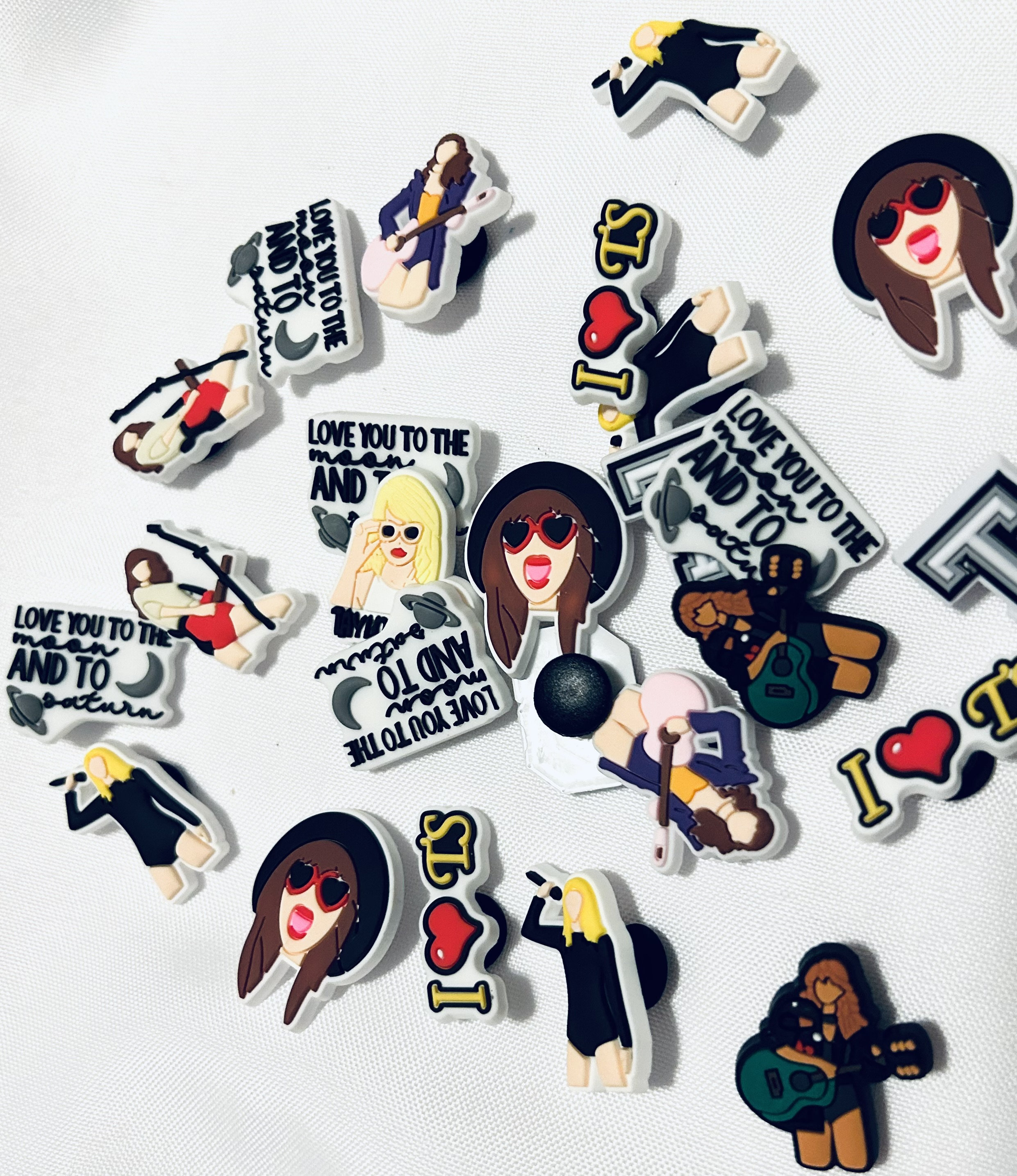 Taylor Swift Croc Charms (15 pieces)