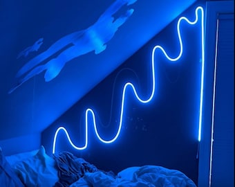 Multicolor RGB Neon Strip Lights - LED Strip Light - Color Changing RGB Neon Strip - Do it Yourself Neon Strip Light - Aesthetic Home Decor