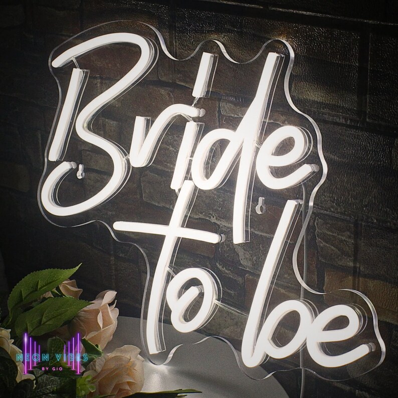 Bride to Be Neon Sign Bridal Shower Party Neon Sign Bride Party Decor