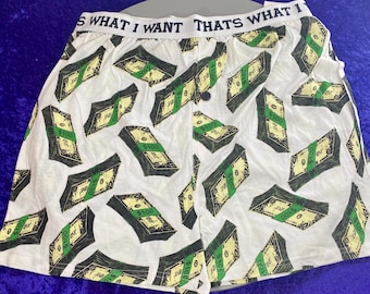 Vintage Glow in the Dark Boxers: "That's What I Want" Money Print - Briefly Stated