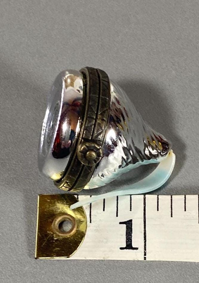 Vintage Silver Colored Porcelain Hershey's ® Kiss Hinged