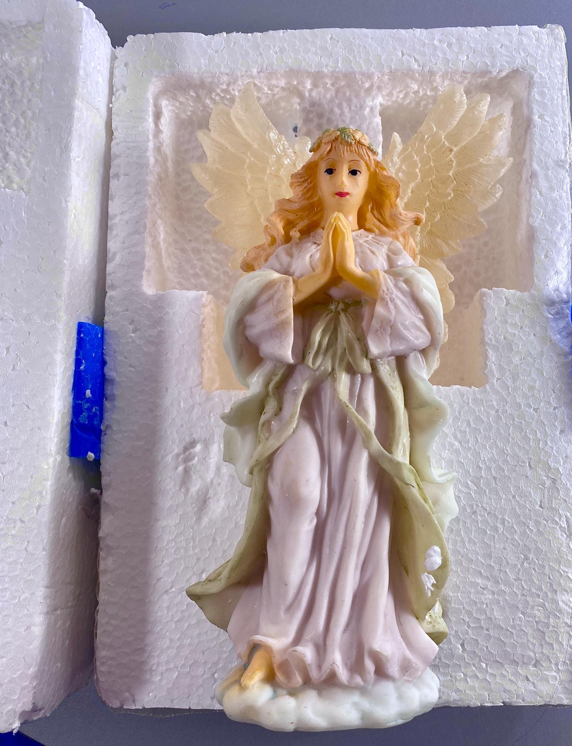 One Winged Angel Figure Vintage Praying Winged Angel Figurine in a Pink Robe. - Etsy