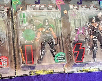 Vintage Rare KISS Ulta-Action Figures (set of 4) by McFarlane Toys.