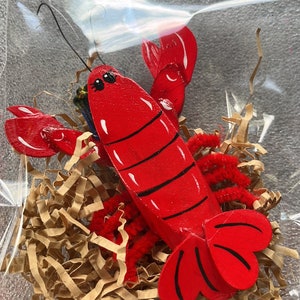 Wooden Lobster Ornament