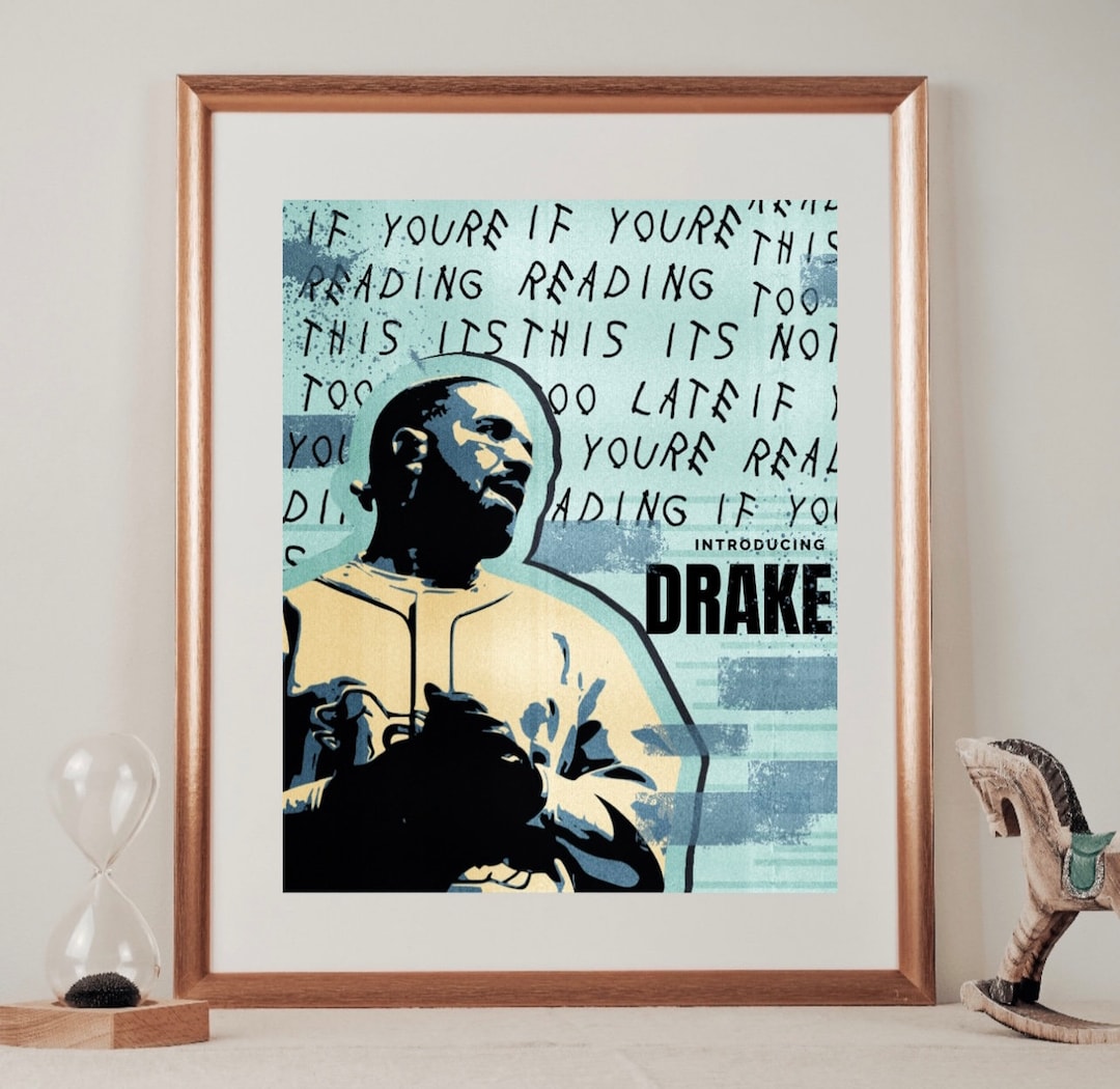 Drake Decpr Drake Art Print - PRINTED POSTER - Trendy College Apartment Decor ...