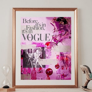 Fashion Model Retro Art Print - PRINTED POSTER - Trendy College Apartment Decor - Wall Art Poster - City Girl Art - Bar Cart Decor- NYC