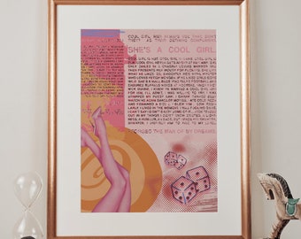 Gone Girl Movie Art Print - PRINTED POSTER - Trendy College Apartment Decor - Wall Art Poster - City Girl Art - Bar Cart Decor- Movie poster