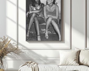 Kate Moss Naomi Fashion Photo Print, Classic Black and White Photo, Vintage Print, Photography Prints, Old Hollywood Photo, Unframed