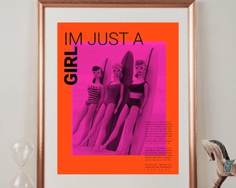 Barbie Print: Trendy Apartment Wall Art Poster