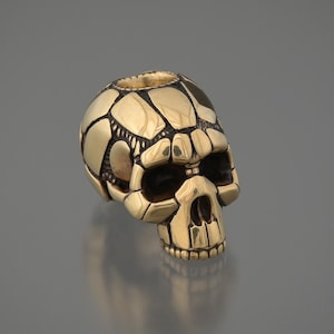 Brass Skull Bead 5/8&quot;