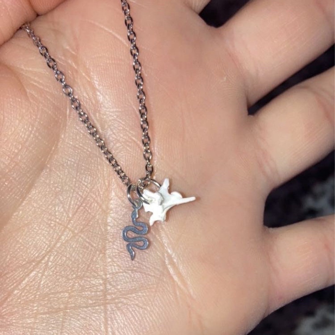 Rattle Snake Vertebrae Necklace Etsy