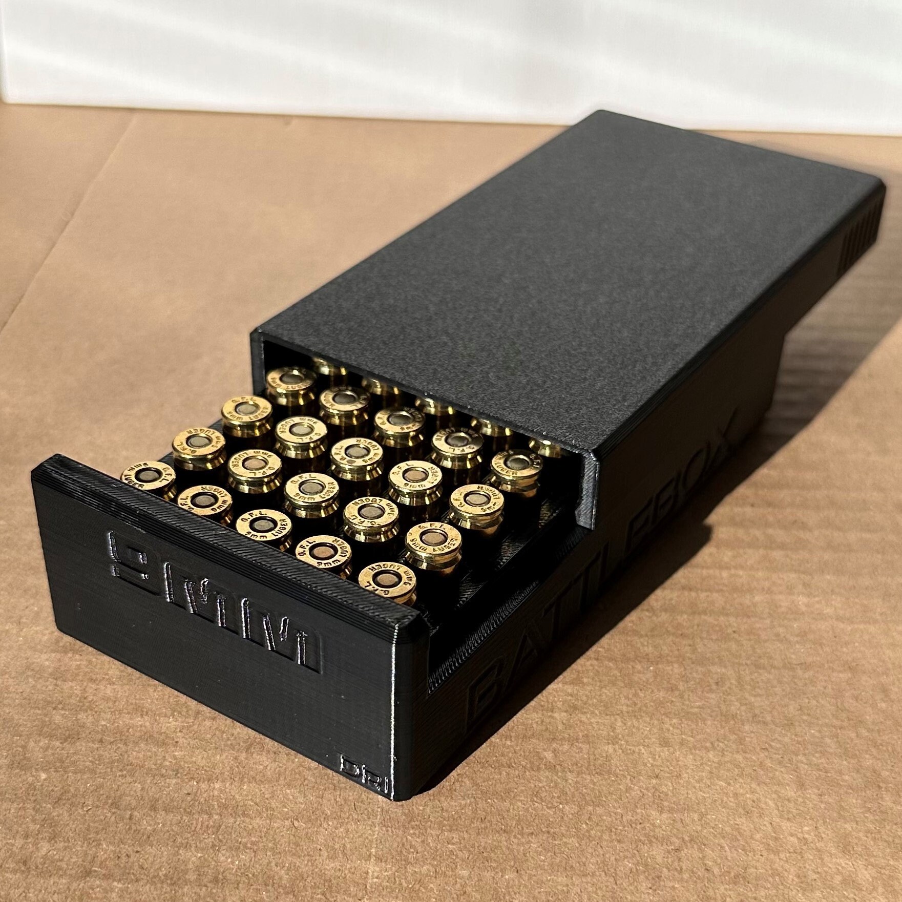 9mm 50 Round Ammo Storage Box Container black Etsy