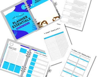 Blue Planner Essentials Templates