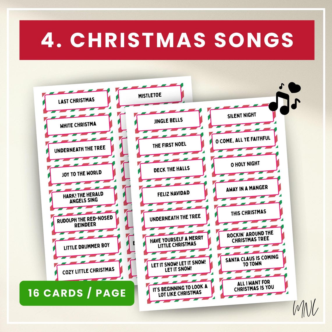 Christmas Charades for Christmas Party Game Printable Christmas Game ...