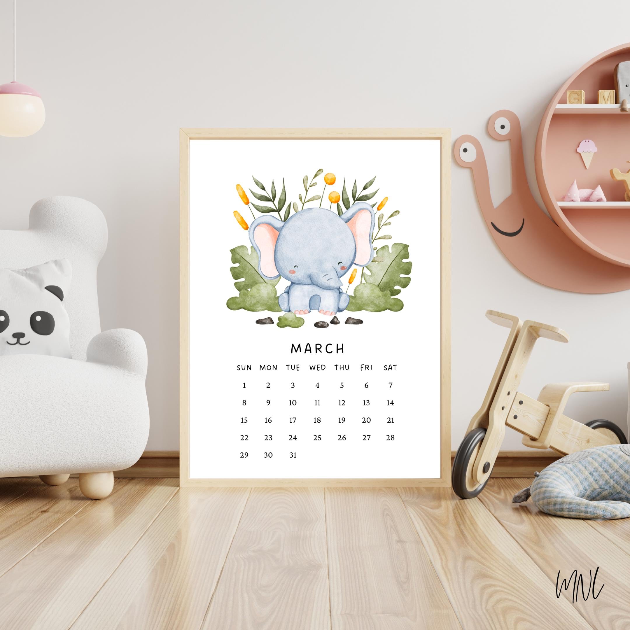 Printable Calendar 2026 for Kids Calendar 2026 Calendar Cute Calendar ...